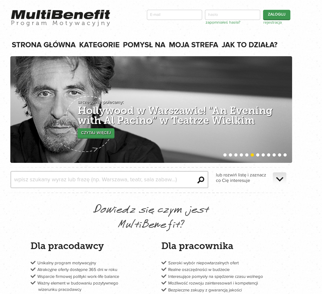 Multibenefit.pl Screen 1
